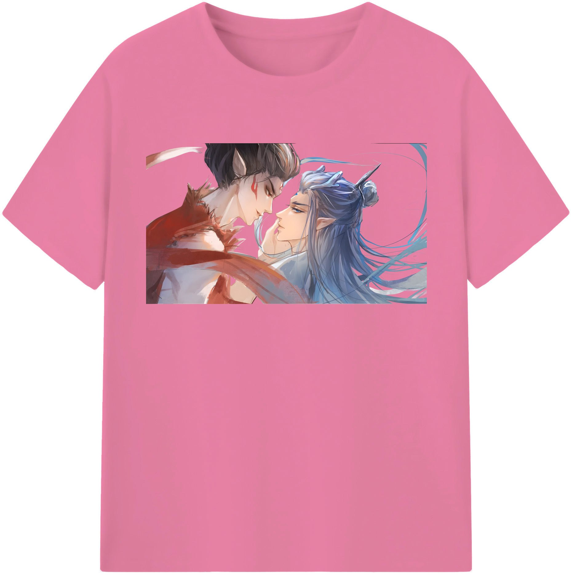 （画像用） Ne Zha 2 ナタ 魔童の大暴れ 綿100％半袖Tシャツ（フロントプリント）